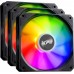 XPG Vento R 120 ARGB PWM Black 3-pack (VENTOR120ARGBPWM3C-BKCWW)