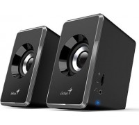 Genius Genius i SP-U125, 2.0, 3W, czarno-szary, regulacja głośności, 3,5 mm jack (USB), 150Hz-20kHz