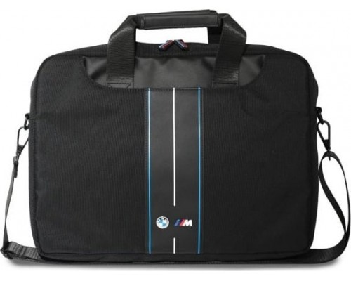 BMW BMW BMCB15COMPVSKL Bag 16" Black Nylon Blue Stripe