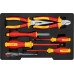 Bosch Bosch VDE tool set mixed, 7-piece (red/yellow, side cutters, needle-nose pliers, 4 screwdrivers, stripping knife)