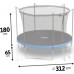 Garden Trampoline Neo-Sport 10ft/312cm With inner mesh with ladder