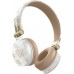 Guess ENC GUBH70E4PTMH on-ear headphones white 4G Triangle Round Shape