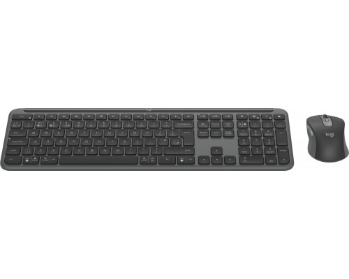 Logitech MK950 Signature for Business klawiatura Dołączona myszka Biuro RF Wireless + Bluetooth QWERTY British English Grafitowy