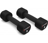 HMS Dumbbells HPT02 poliuretanowe 2 x 2 kg
