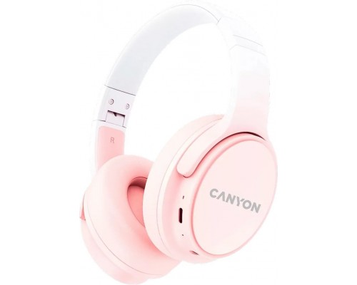 Canyon OnRiff 4 Opaska na głowę Połączenia/Muzyka/Sport/Codzienność USB Type-C Pink