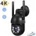 EASYCAM Outdoor Wifi 8MPx Ultra HD ZOOM [TUYA BLACK]