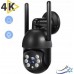 EASYCAM Outdoor Wifi 8MPx Ultra HD ZOOM [TUYA BLACK]
