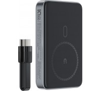 magnetic 10000mAh indukcyjny 2x USB-C PD 30W + cable USB-C - black magnetic 10000mAh indukcyjny 2x USB-C PD 30W + cable USB-C - black