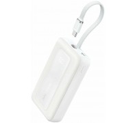 Anker Power Bank, Built-In USB-C Cable, 30W | A1688H21 | 10000 mAh | White