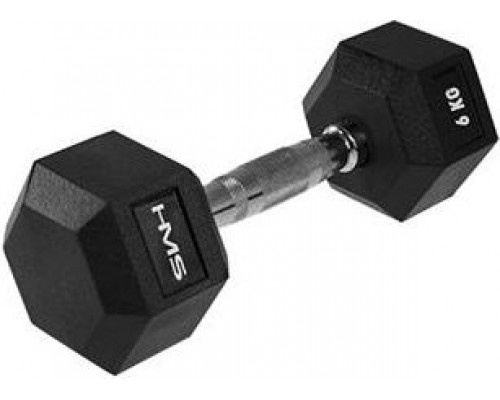 HMS ‎‎Hantel Hex Pro rubberized 1 x 6 kg