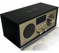 Radio przenośne Brda FM/BT/USB akum.2200mAh,10W,indukcyjne telefonu,black-złote