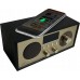 Radio przenośne Brda FM/BT/USB akum.2200mAh,10W,indukcyjne telefonu,black-złote