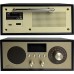 Radio przenośne Brda FM/BT/USB akum.2200mAh,10W,indukcyjne telefonu,black-złote