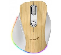 bezprzewodowa, Genius Ergo 9000S Pro, bia�o-be�owy, optyczna, 2400DPI