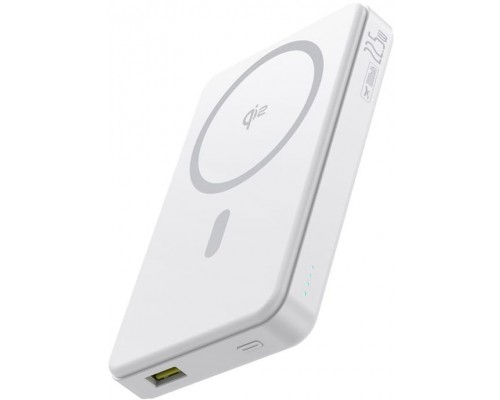 Baseus Baseus Airpow II 10000mAh Qi2  MagSafe 22,5W  kablem Baseus Simple Series USB-C - USB-C 20V/3A (30cm) - White
