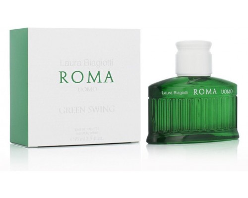 Perfumy Męskie Laura Biagiotti Roma Uomo Green Swing EDT 75 ml