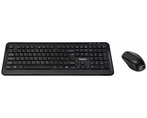 Targus - Tastatur-und-Maus-Set - Kombination - full size - kabellos - 2.4 GHz - QWERTY - Nordisch - Schwarz