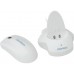 GETT Cleankeys CKM2W Plastik Scroll Maus kabellos Funk 2,4 MHz IP68 wasserdicht desinfizierbar optisch USB Farbe: weiss