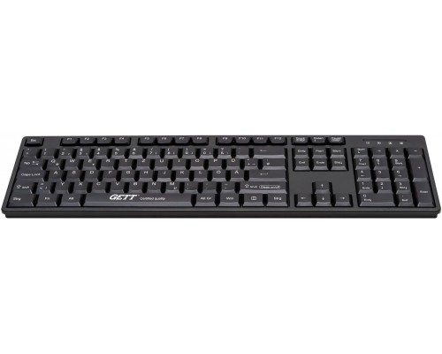 Gett GETT GCQ CleanType Easy Basic z obudową z tworzywa sztucznego IP 68 NUM-Block 105 Tasten USB Kolor: czarny Układ: US