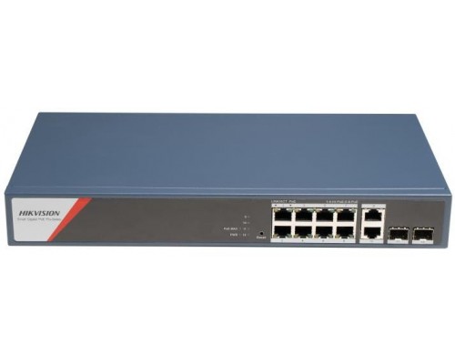 Hikvision DS-3E1512HP-SI-8P2T2F Managed Switch PoE - Switch - 1 Gbps (DS-3E1512HP-SI-8P2T2F)