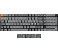 Keychron K17 MAX QMK/VIA Hot Swap Low Profile Mechanical Keyboard, Gateron Brown Switches