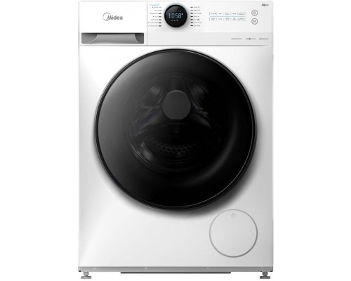 Midea Washing Machine | MF200W80WB/W-HR | Energy efficiency class A | Front loading | Washing capacity 8 kg | 1400 RPM | Depth 48 cm | Width 60 cm | Display | LCD | Steam function | White