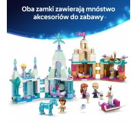 LEGO Disney 43278 Miniaturowy zamek w Arendelle i lodowy pałac Elzy