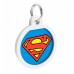 Collar WauDog Smart ID Zawieszka z QR-paszportem okrągła 3cm superman bohater