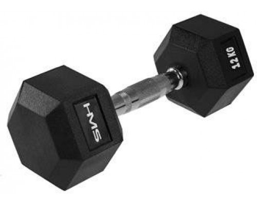 HMS ‎‎Hantel Hex Pro rubberized 1 x 12 kg