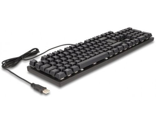 Delock DELOCK  USB Gaming 1,6m Black z podświetleniem RGB