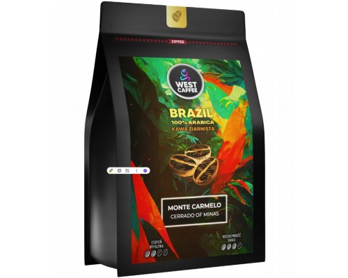 Brazylia 500g Świeżo Palona - 100% Arabica - Monte Carmelo