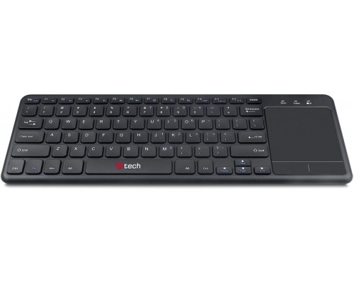 C-TECH WLTK-01 klawiatura Uniwersalne RF Wireless Czeski, Słowacki Czarny