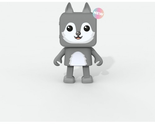 Mobility on Board Dancing Animal Wolf Portable głośnik stereo Gray 3 W