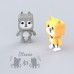 Mobility on Board Dancing Animal Wolf Portable głośnik stereo Gray 3 W
