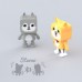 Mobility on Board Dancing Animal Wolf Portable głośnik stereo Gray 3 W