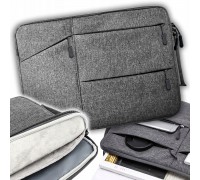 Etui na Laptopa Pokrowiec na Laptop Dokumenty do Pracy SZARY 13,3" LPT-BG3