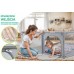 King Kids KOJEC DZIECIĘCY 150x180 cm PLAC ZABAW SUCHY BASEN UCHWYTY I 50 PIŁEK
