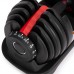 Hantel regulowany cast iron z podstawką obciążenie 2,5-24 kg ModernHome EDUKAMP