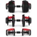 Hantel regulowany cast iron z podstawką obciążenie 2,5-24 kg ModernHome EDUKAMP