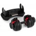 Hantel regulowany cast iron z podstawką obciążenie 2,5-24 kg ModernHome EDUKAMP