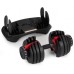 Hantel regulowany cast iron z podstawką obciążenie 2,5-24 kg ModernHome EDUKAMP
