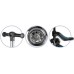 Hurt-net Three-wheeled dla dzieci balansowa siedzisko Nukido Flippo - Black
