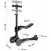 Hurt-net Three-wheeled dla dzieci balansowa siedzisko Nukido Flippo - Black