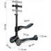 Hurt-net Three-wheeled dla dzieci balansowa siedzisko Nukido Flippo - Black