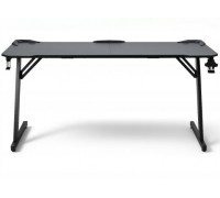 Gaming galds gamingowe 160x60x75 cm komputerowe BG101 Black z uchwytem