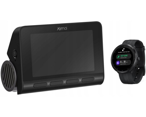 70mai Dash Cam A800S 4K + RC06 set + Maimo Watch R Black-GPS WT2001-GPS