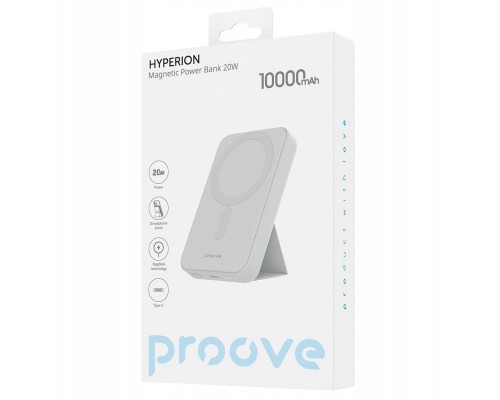 Proove Hyperion 10000mAh 20W White USB-C/USB-A