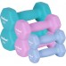 Hantelki cast iron neoprene HEX zestaw 12kg (2x1kg+2x2kg+2x3kg), REBEL ACTIVE