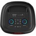 POWER AUDIO MAX - Duży głośnik Bluetooth, 120W RMS/ 1400W PMPO, dwa głosniki 8", FM Radio, Equalizer, funkcja karaoke, MP3/karty microSD, USB, AUX, BT 5.0+EDR, wyśiwietlacz, LED, wbudowany akumulator. Zestaw z pilotem.
