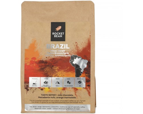 Rocket Bean kawa ziarnista Brazylia Capim Branco Filter 200 g